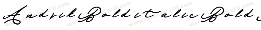 Andrik Bold italic Bold Italic字体转换